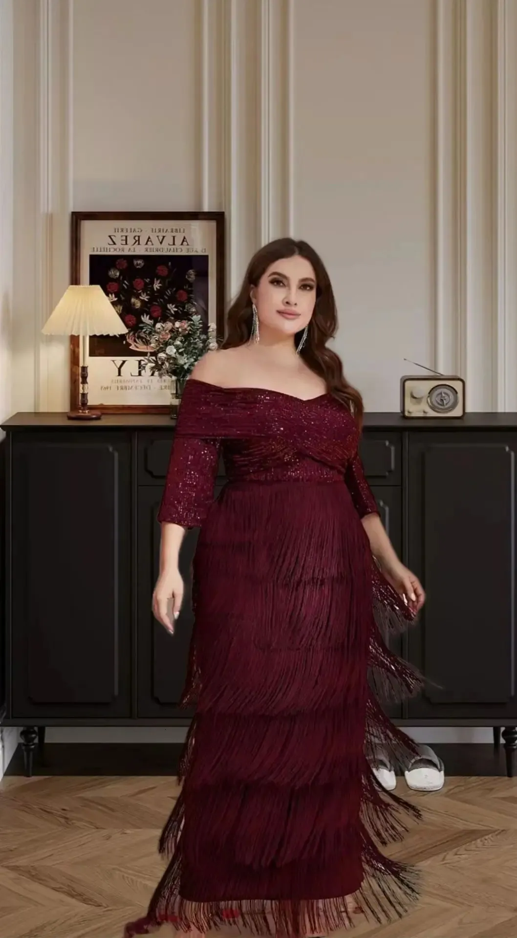 Plus Size Formal Evening Dresses Flattering Dresses For Fuller Figures Plus Size Women Dress Elegant Sequins Plus Size Formal Evening Dresses Flattering Dresses For Fuller Figures Plus Size Women Dress Elegant Sequins