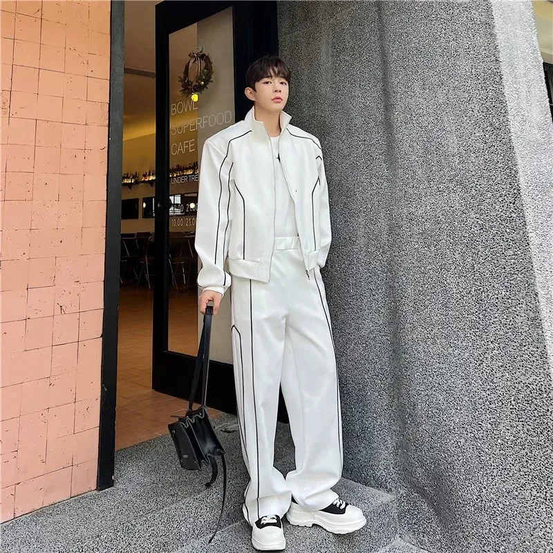 Men's Bell Bottom Open Top bomber jacket and 2-Piece