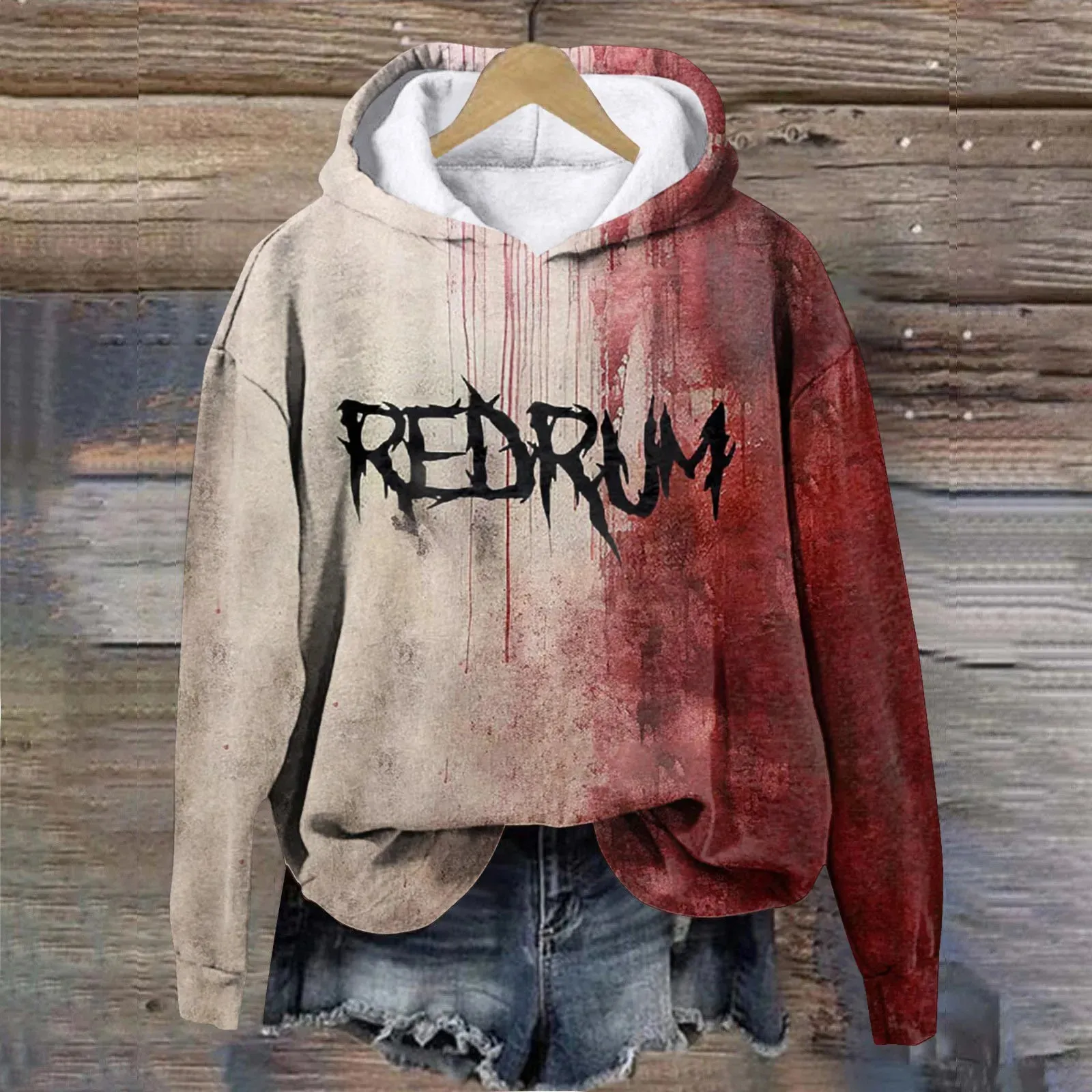 hooded sweatshirt oversized halloween sweatshirt