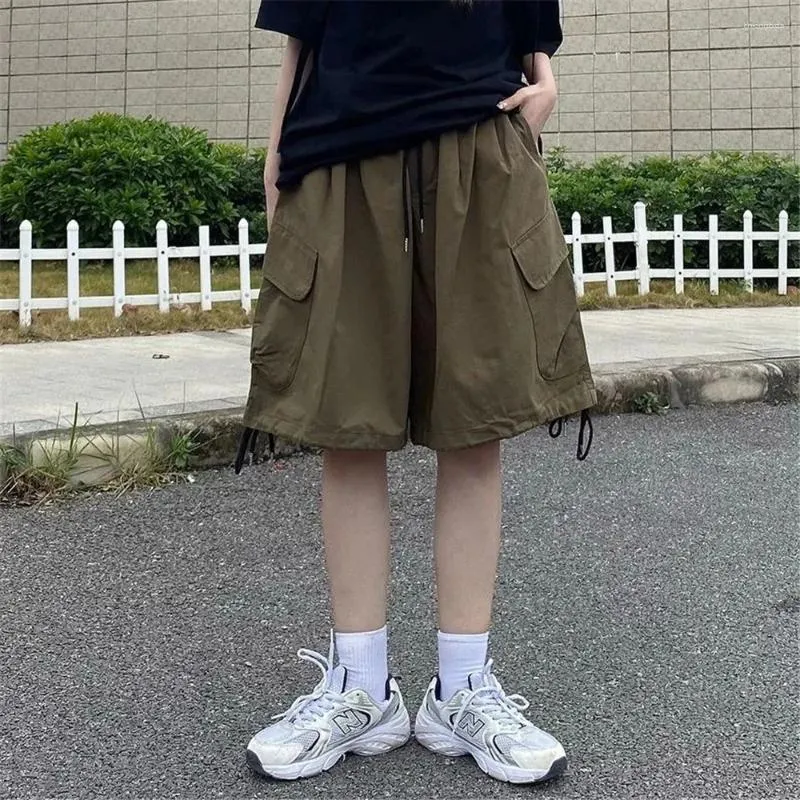 Women's Cargo Shorts: Loose Fit Summer Knee-Length Baggy Shorts Y2K  Streetwear with Pockets Korean Fashion