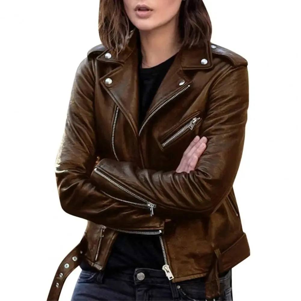 Ultrathin Thin Thin Leather red leather biker jacket for