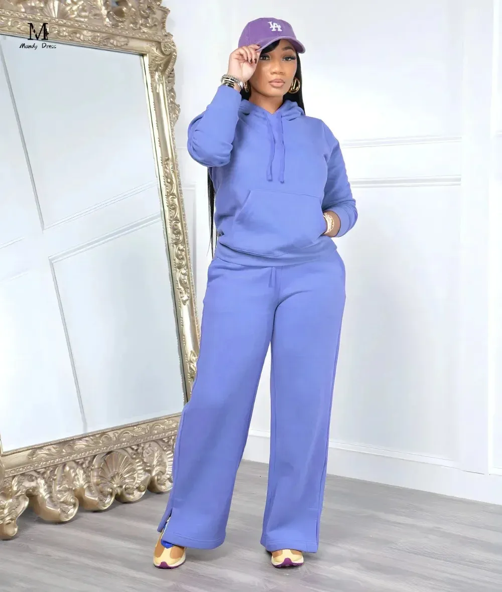 Cozy Womens Fleece Sweatsuit Set Perfect for Autumn Winter