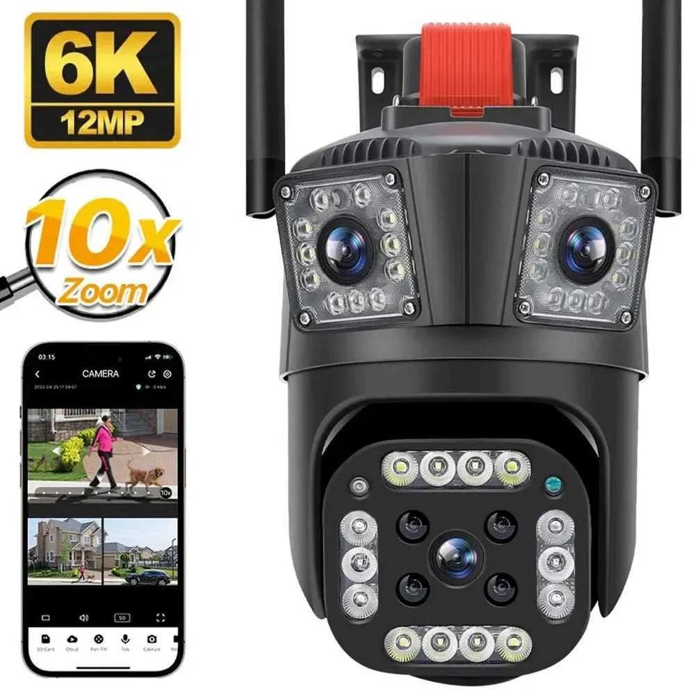 thumbnail image 2 of 📹 3-Lens 12MP 6K HD WiFi IP Camera – Outdoor/Indoor PTZ Dome – Night Vision, Motion Tracking, 2-Yr Warranty – SmartCam 2 of 6