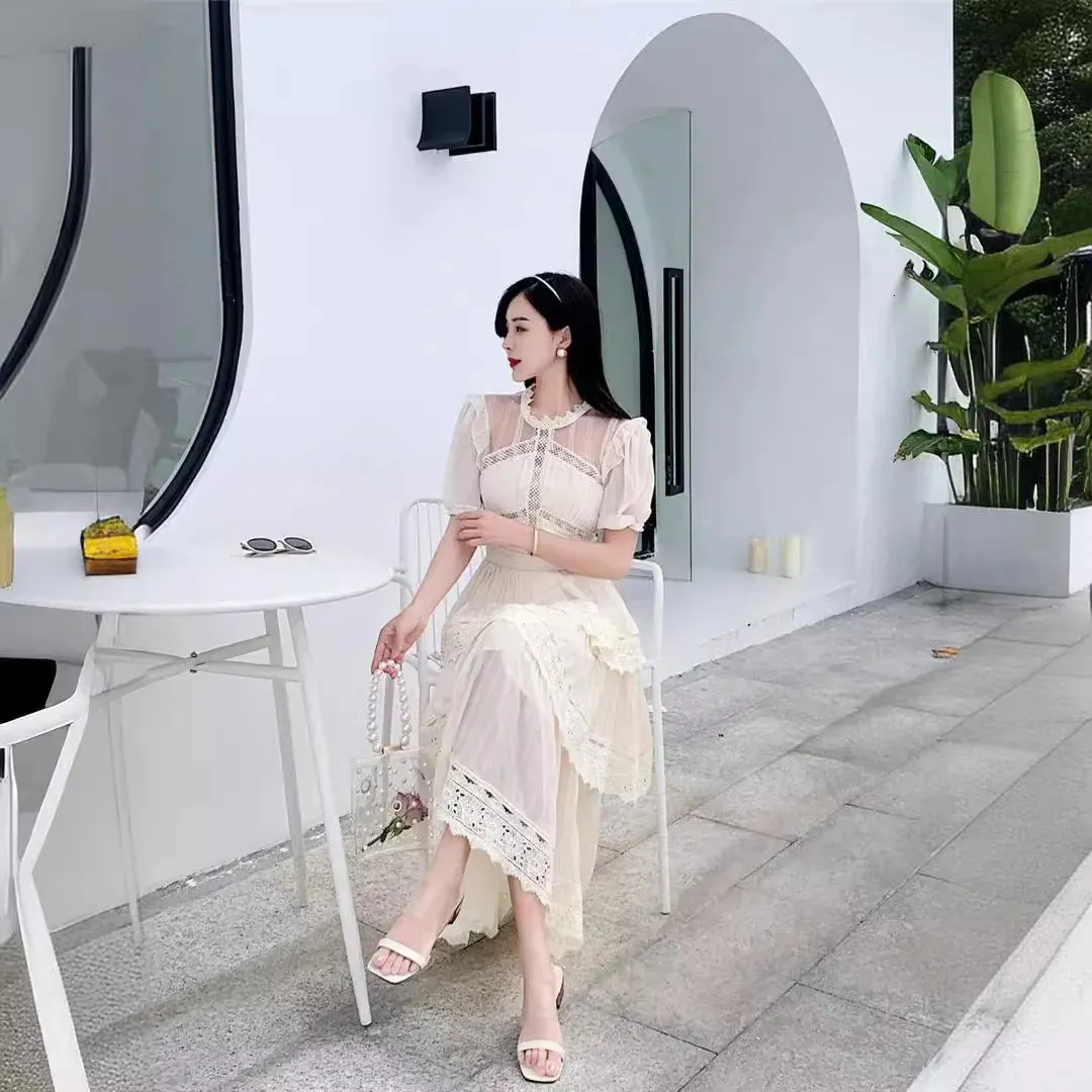 white christmas dresses A-Line Midi Chiffon Blue Mother of The Bride Dress COCOMELODY CM0264, Silver Cloud main image 0
