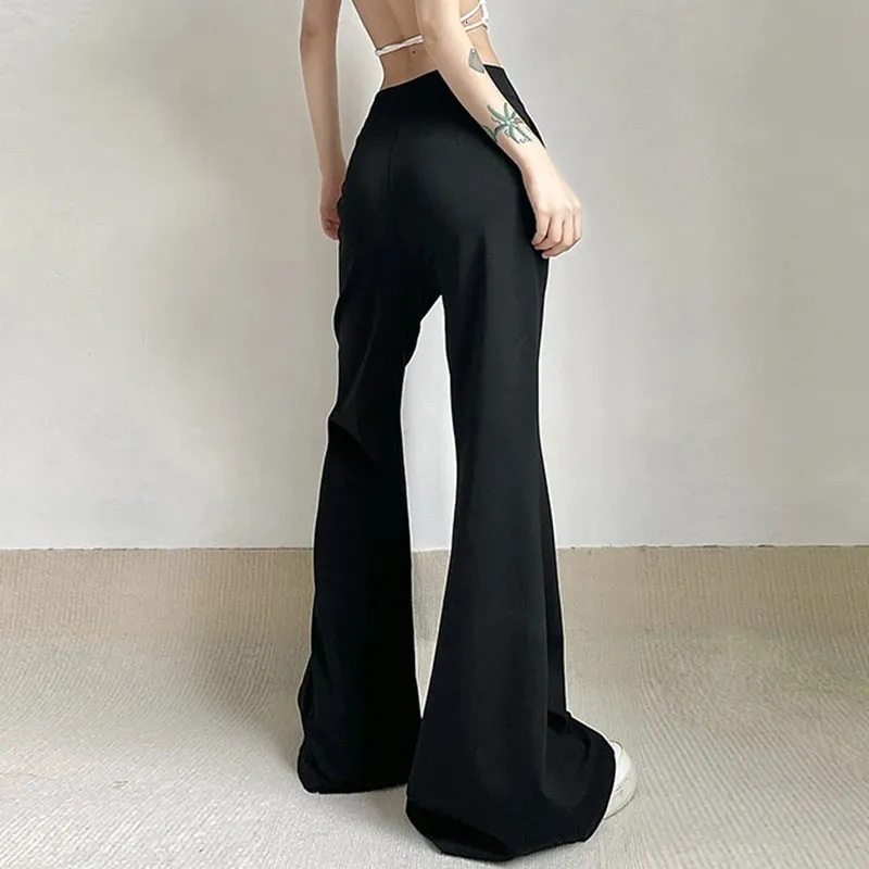 Black Grunge Fairy Y2K Low Waisted Pants High Waist Flare Leg Irregular Harajuku Streetwear For Women Autumn 240807 From Charm_clothes, $37.25 | DHgate.Com Black Grunge Fairy Y2K Low Waisted Pants High Waist Flare Leg Irregular Harajuku Streetwear For Women Autumn 240807 From Charm_clothes, $37.25 | DHgate.Com