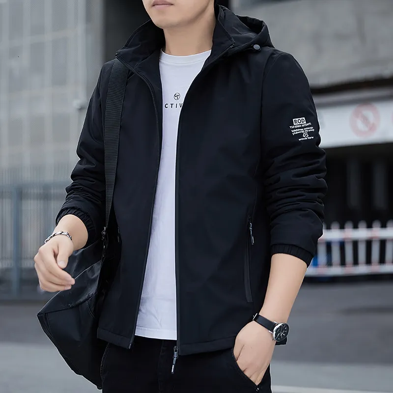 Winter Jacket For Men Autumn Solid Color Thick Coats Mens