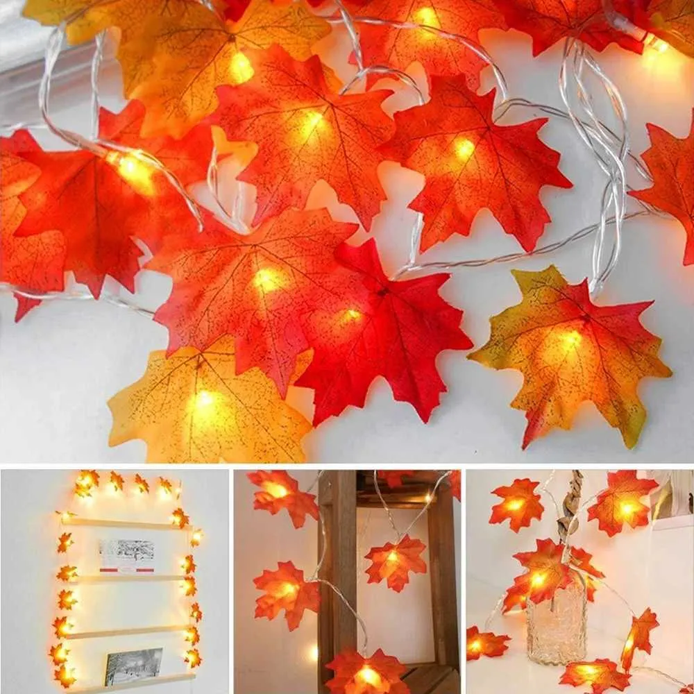 Fall Decor: 5M LED Pumpkin String Lights - Autumn Fairy Lights for ...