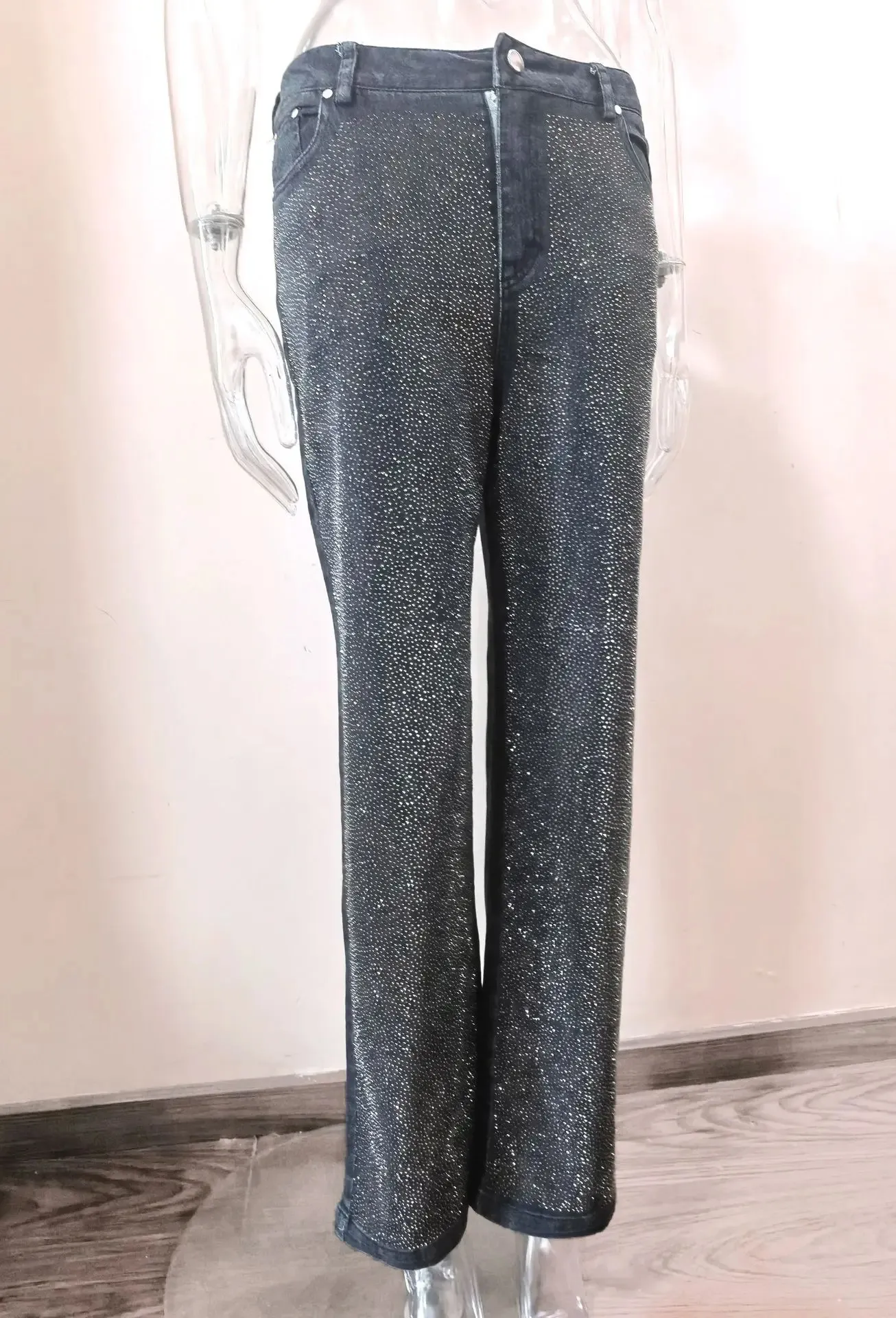 Sparkling Sequin Patchwork Long baggy pants for Women