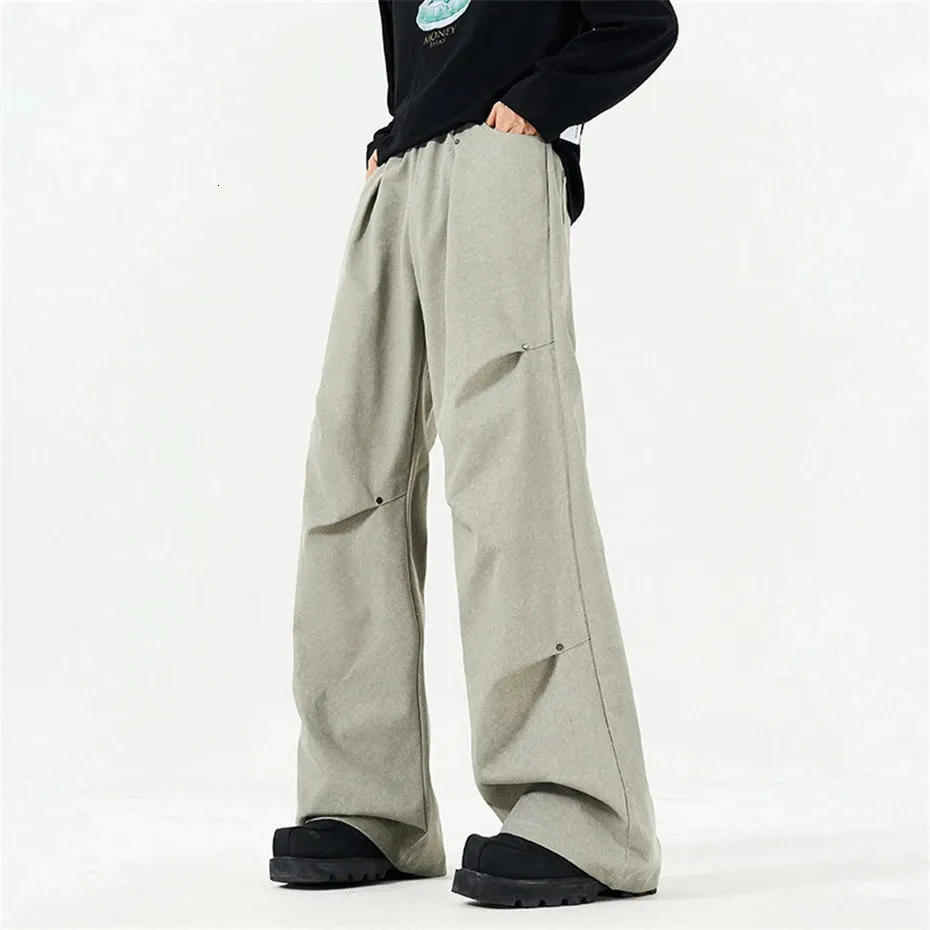 Pantalon Cargo Homme Large Élastique Taille - Jogging Sport Militaire Baggy Coton Confort
