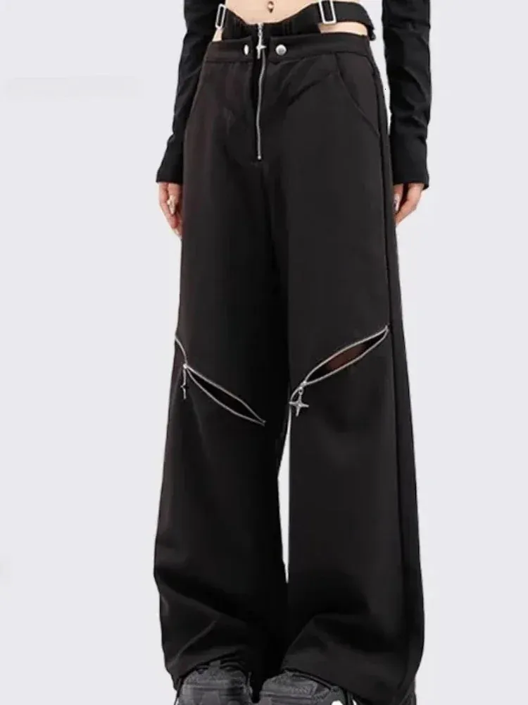 ★CERRIC★POCKET WIDE CARGO PANTS★1837★Black★韓国★大人気 ☆CERRIC☆POCKET WIDE CARGO PANTS☆1837☆Black☆韓国☆大人気