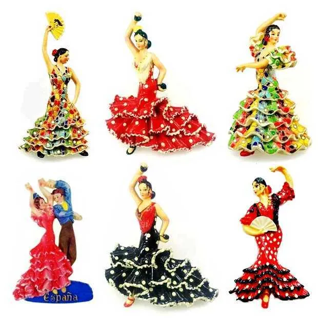 Magnete Da Frigorifero 3D Siviglia Spagna, Souvenir In Resina Fatta A Mano, Mini Formato 7x7 Cm, Regalo Di Viaggio
