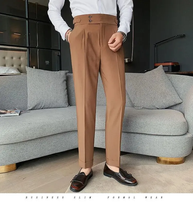 mens boot cut dress pants Mens Boot Cut Flared Wide Legs Dress Pants Smart Business Trousers Dance Formal