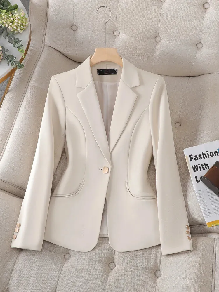 Spring Autumn Womens Blazer: Stylish Suit Jacket, Premium