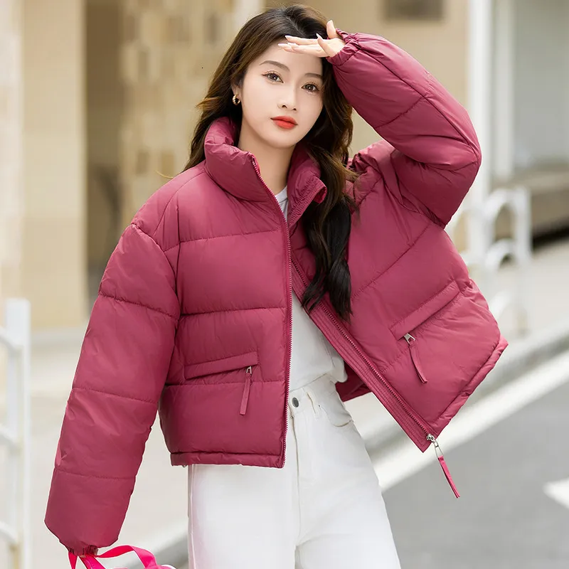 Korean Cotton Evertherm Down Parka Short Fashion With Stand Up Collar Loose Fit Thick And Warm For Autumn And Winter From Tendencystore 100.51 DHgate.Com