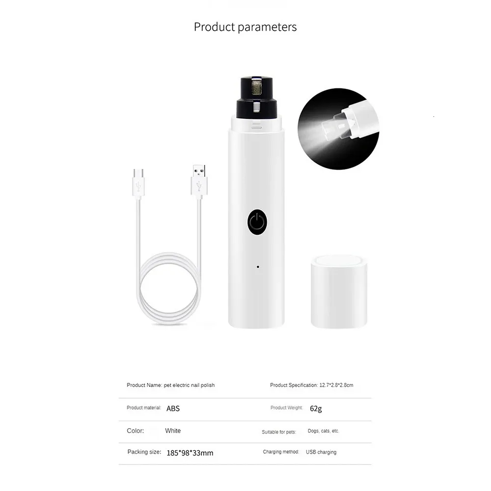 Taglia Unghie Cani Taglia Piccola Lumin Paw - Tagliaunghie E Rasoio Elettrico Per Cani E Gatti - Owi Pet Lima Elettrica Per Unghie Cani