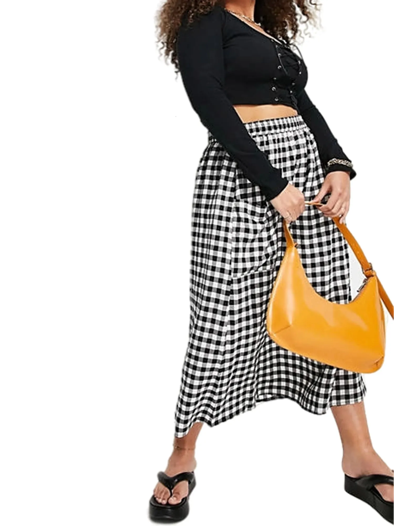 Plus size plaid skirt 7xl hot sale