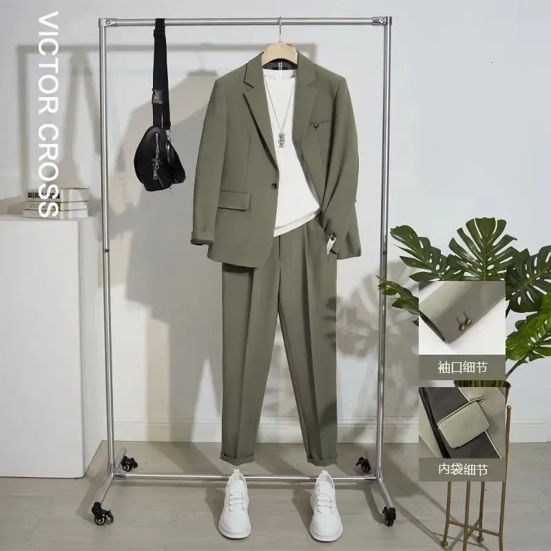Korean Pure Color Men's Business business casual suit