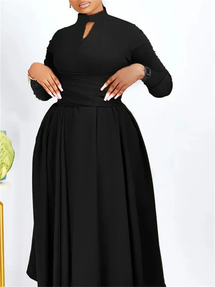Wmstar Dashiki Ankara Outfit - Elegant Long dress for Women's Spring Wedding Party Clothing, Plus Size (240808)