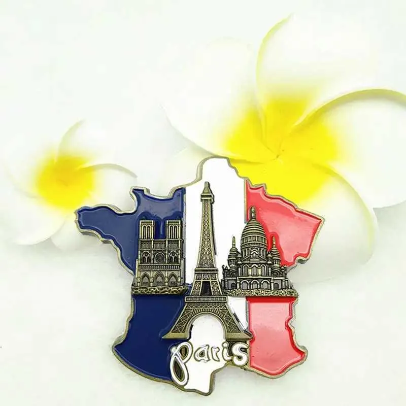 Magnete 3D Louvre Parigi, Souvenir Da Viaggio, Decorazione Frigo, 50x70x20 Mm, Cristallo Con Immagine
