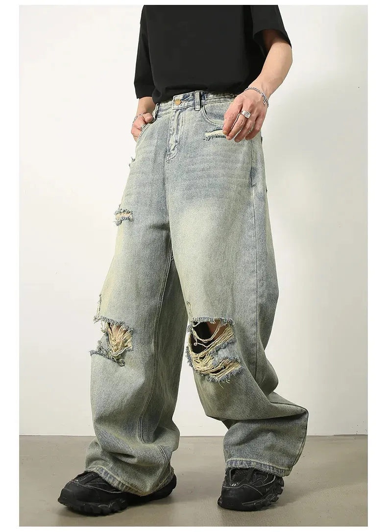 DEPOUND★韓国大人気 pintuck half denim pants DHgate.com:Ripped Straight Leg Jeans: Korean Style Hip Hop