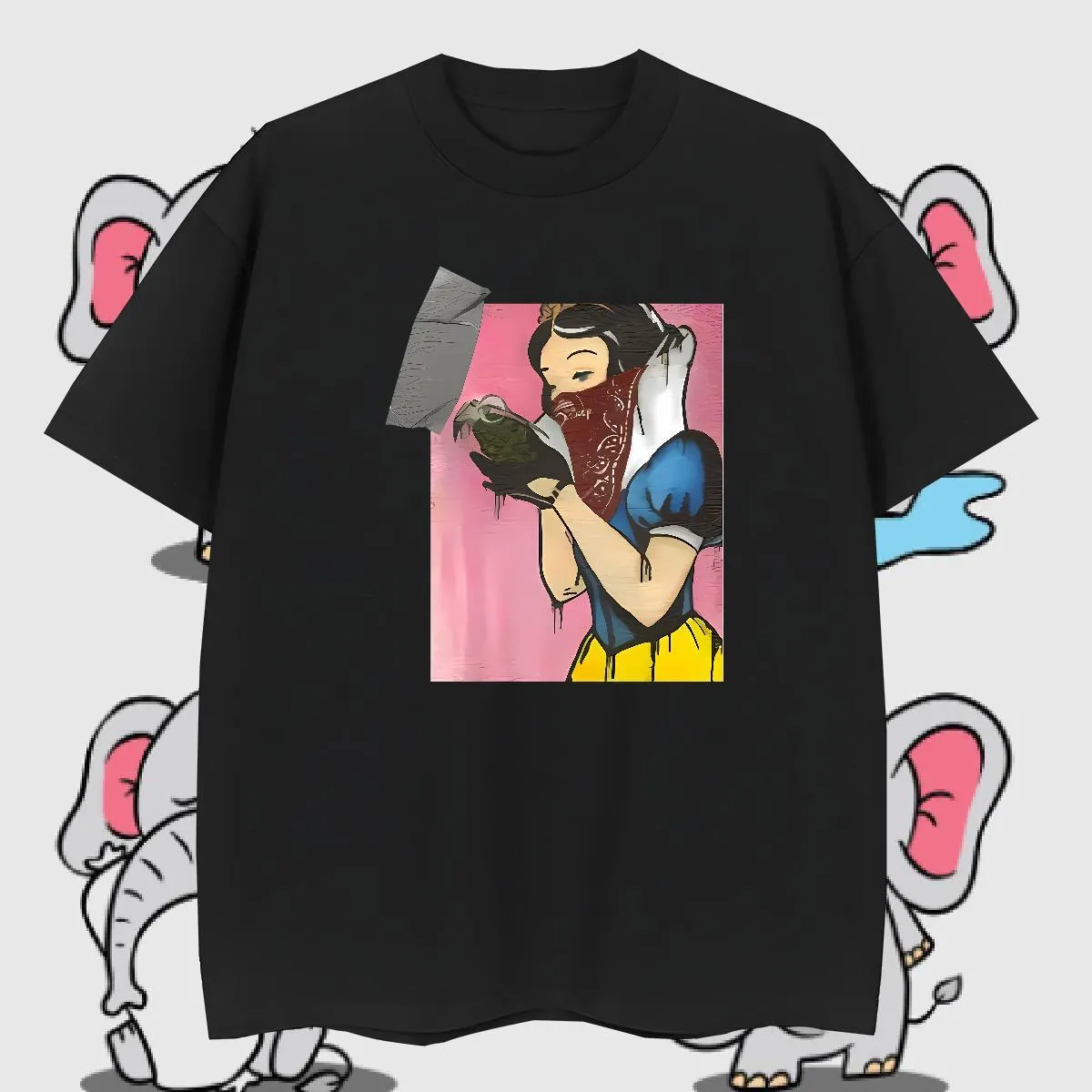 Camas De Algodón De 230 G De Hombres |Camiseta De Gran Tamaño