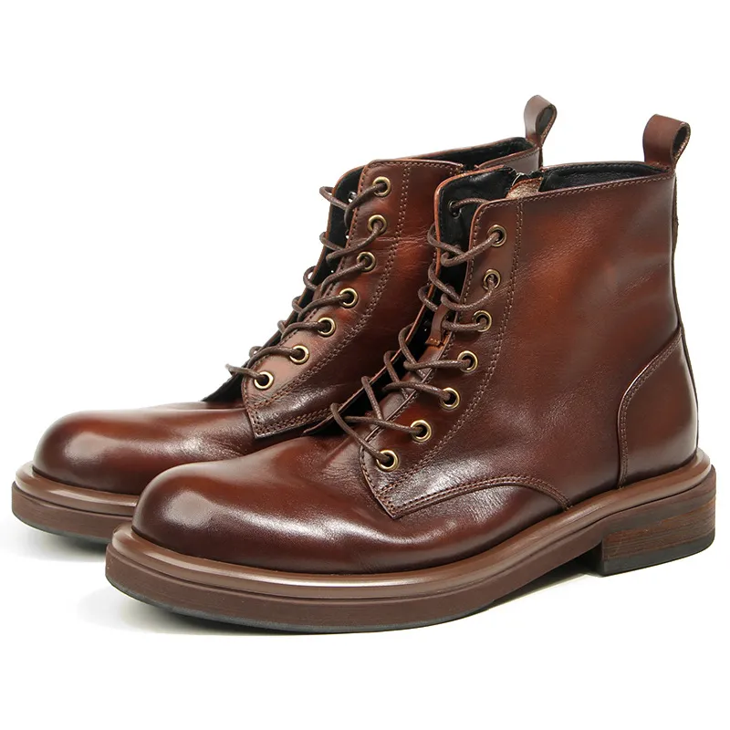 Bottes Homme En Cuir Véritable Respirantes - Taille US 5 à 12.5, Idéales Randonnée