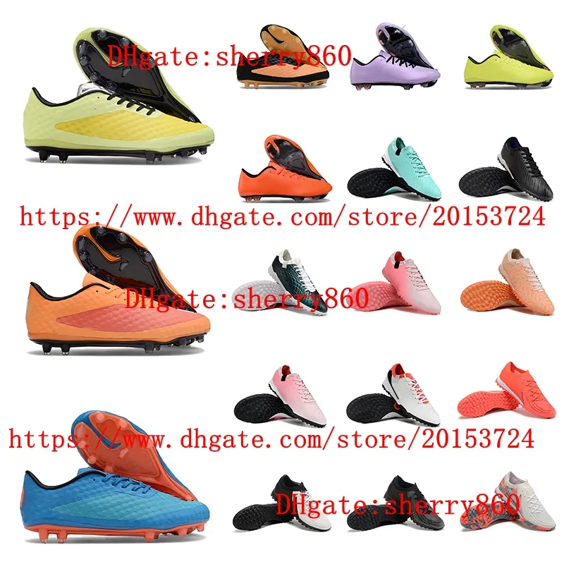 Men s FG TF Soccer Shoes Sport Cleats Football Boots Comfort Sneakers Orange black size 39 45EUR