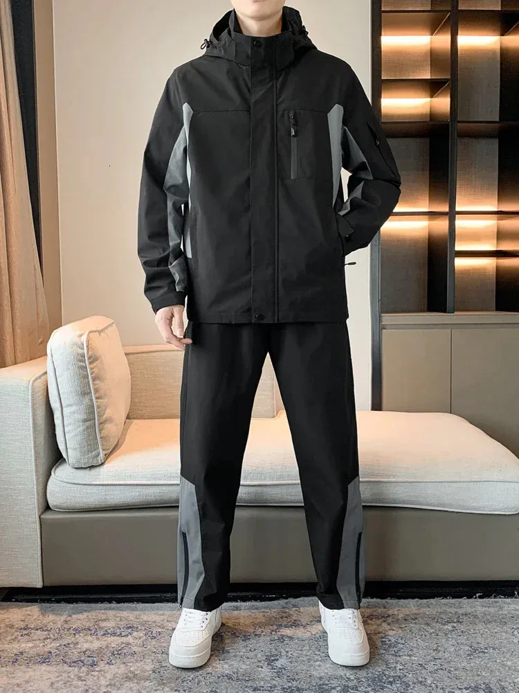 TRACK / JACKET SPST2001 / TROUSERSセット売り Men's Sports Track Pants & Jacket Essential Side Stripe Track Suit