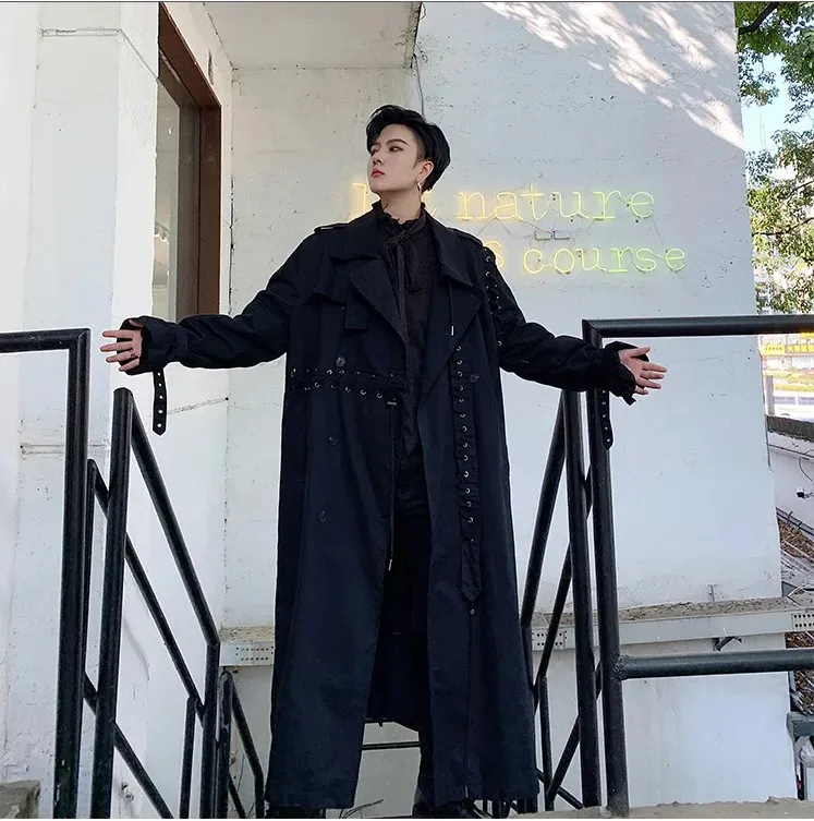ジャケット・アウター LONG TRENCH COAT/Hype DHgate.com:Premium Mens Long Trench Coat - Double Breasted