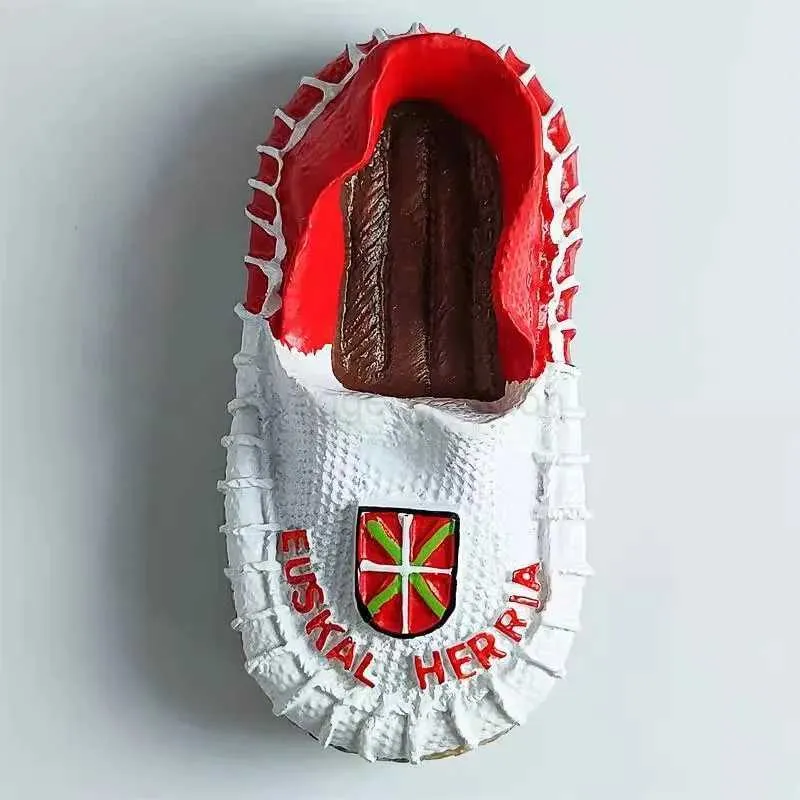 Magnete Frigo 3D Pantofola Marbella Spagna | Souvenir Viaggio In Resina Fatta A Mano | Regalo Turistico Per Decorazione Cucina