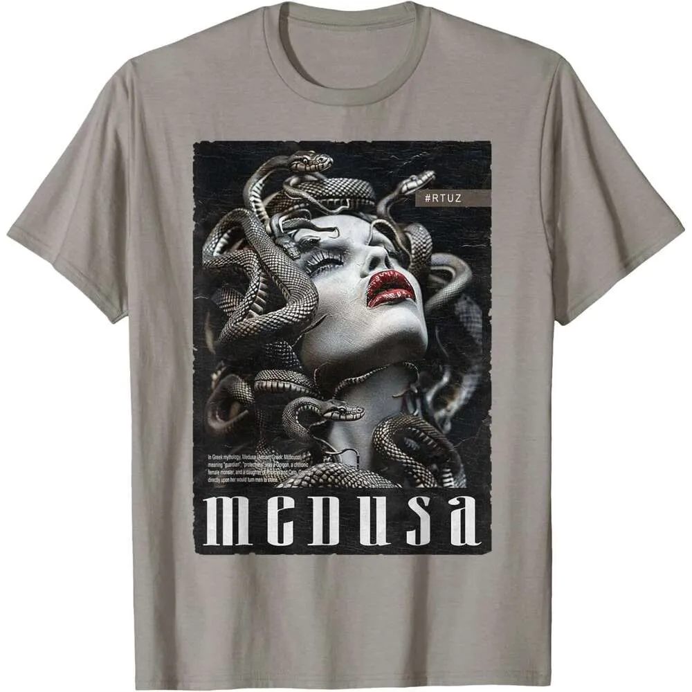 Save Big on Bulk Medusa T Shirt Men's Graphic Tee Snake Skin Shirt Inspired  Medusa Print, Short Sleeve Casual Top, Lightweight For Daily Use Best