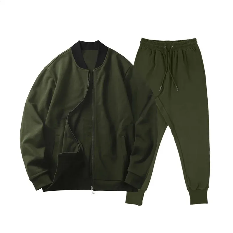 DHgate.com:Mens 2-Piece Color Block Outfit: Stylish Zip-Up