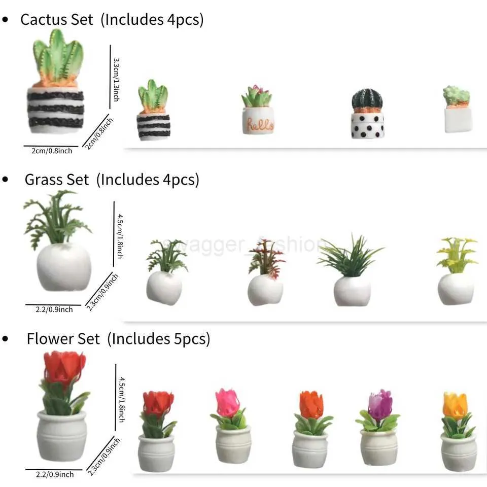 6 Aimants Réfrigérateur Cactus 3D Mignons - Stickers Magnétiques Succulentes - Neuf