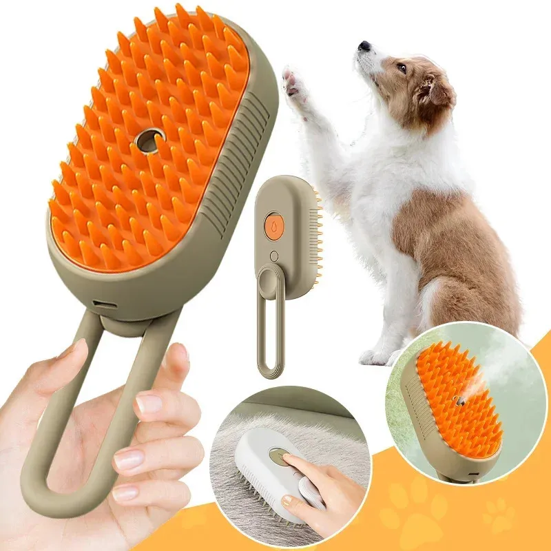 Save Big on Bulk Electric Pet Grooming Comb Pet Fur Broom Cat Brush With  Steam: In Electric Pet Grooming Comb For Gentle Massage And Hair