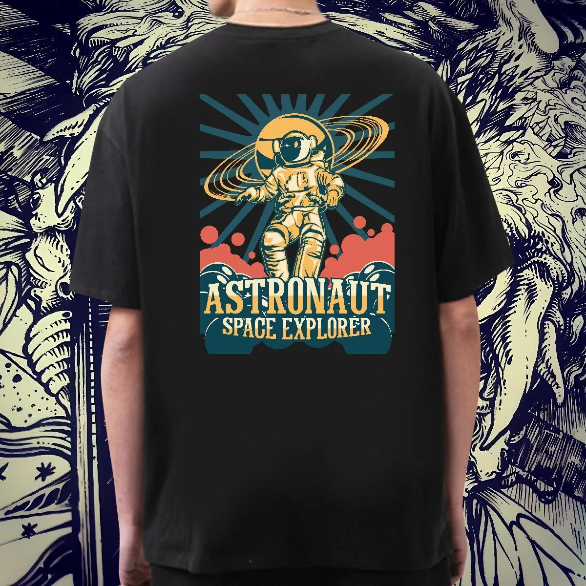 Wholesale Men's Oversized Crew Neck T Shirts 2024 Summer Collection ...