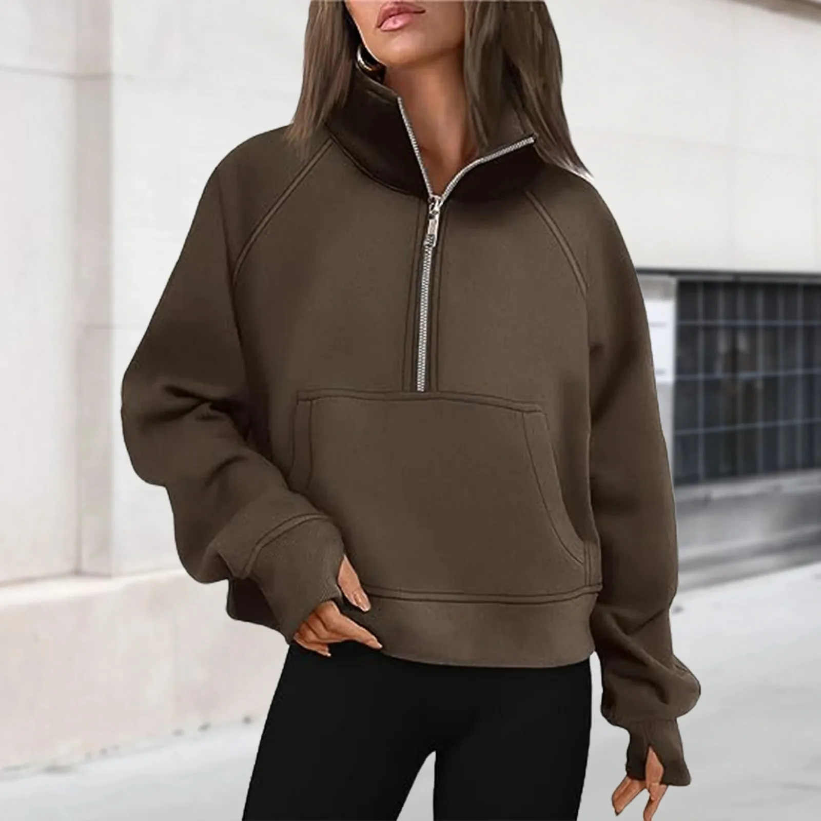 Zip Up Sweatshirt Women THE GYM PEOPLE Women's Zip Hoodie Fleece
