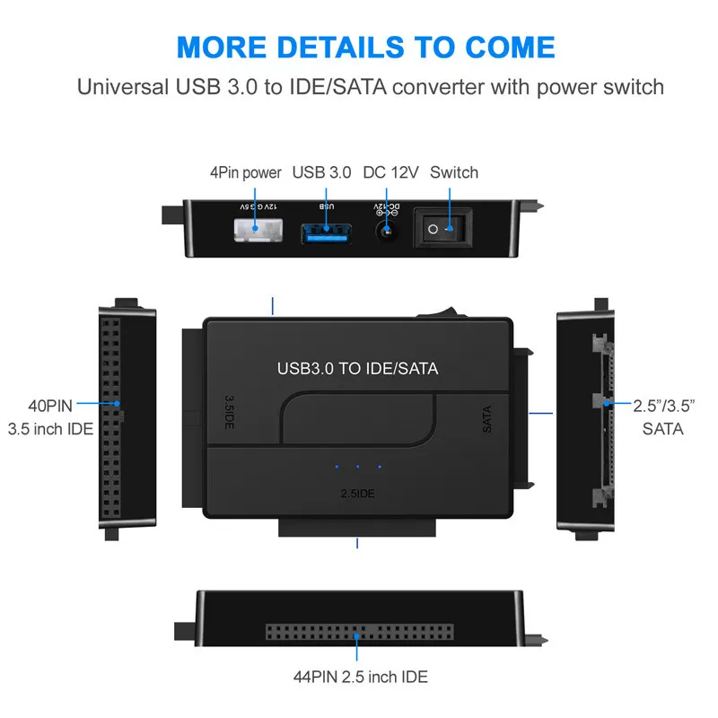 start to IDE/SATA easy drive line switch 2.5 inch / 3.5 -inch hard disk drive connection