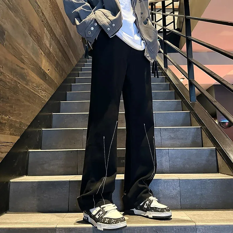 KAPMENTS Men Black Low Rise Denim Pants Vintage From