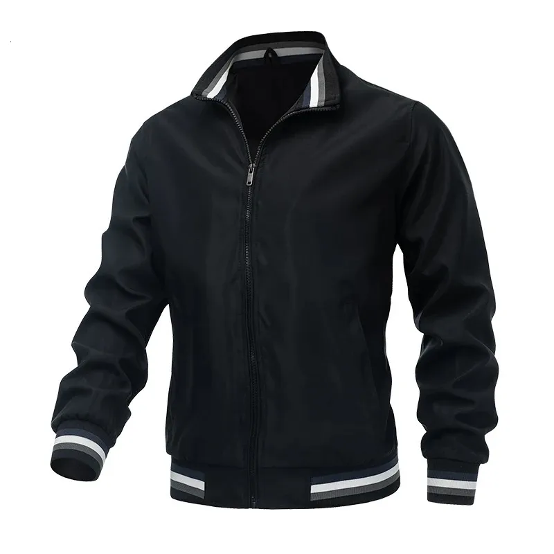 Windbreak Mens Bomber jacket Casual Zipper Coat Outdoor Sports jacket Spring Autumn Military Motorcycle jacket Men jacket 240809
