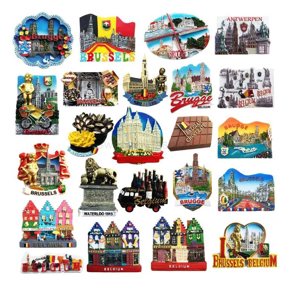 3D Bruselas Bélgica Refrigerador Imán De Nevera Recuerdos Turísticos