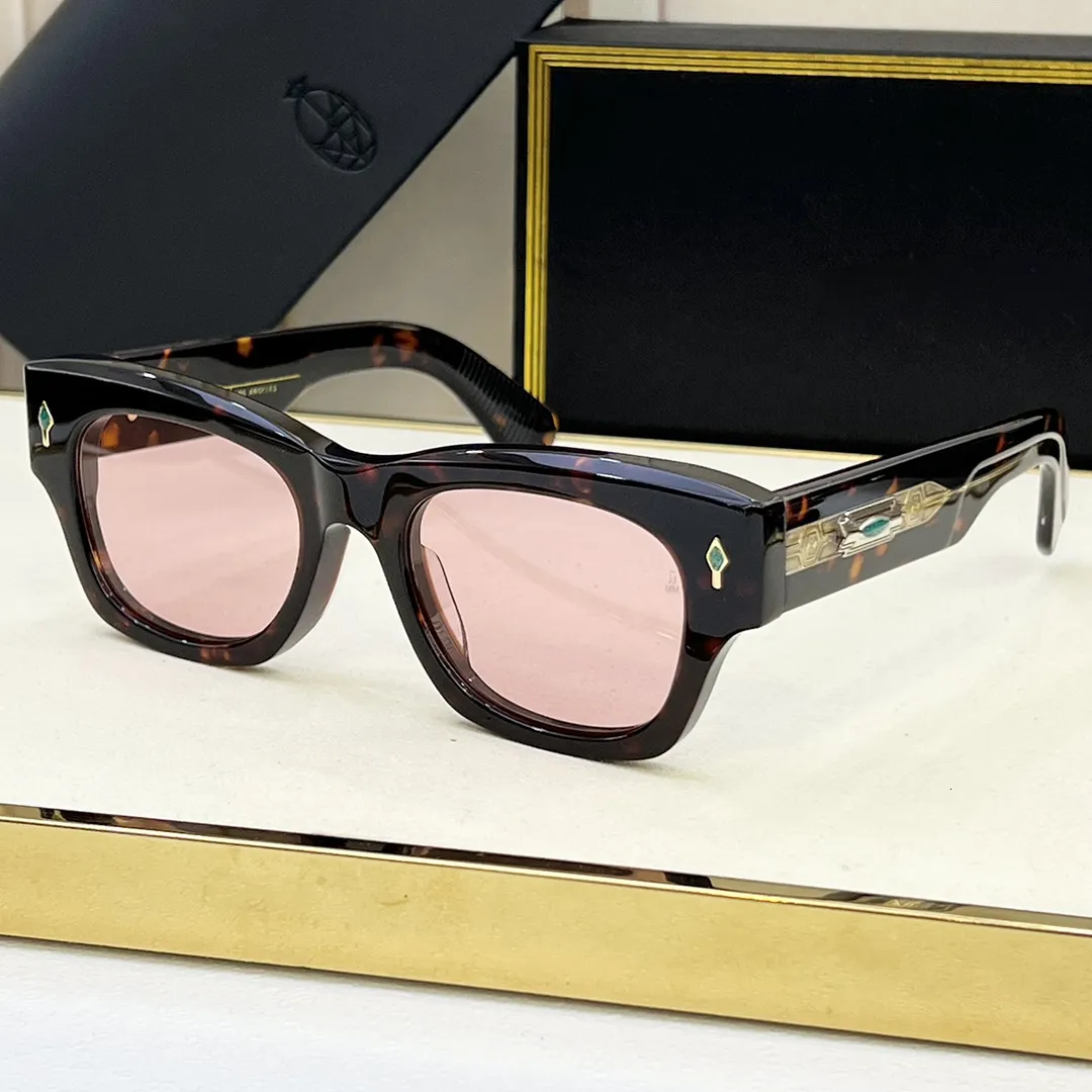 ALANUi JMM Fashion Light Luxury UV Protection Resort Handmade Sunglasses  Mens and Womens Square JACQU