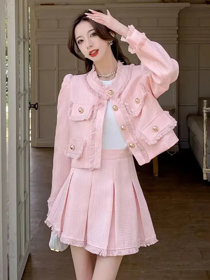 mideal】tweed over jacket&mini skirt mideal】tweed over jacket