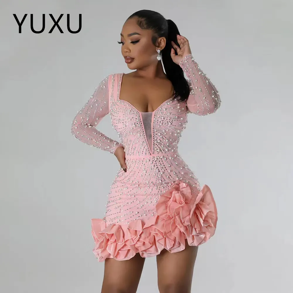 Long Sleevses Mermaid Evening Dresses Short Sparkly... From  Weddingpromgirl, $172.69 | DHgate.Com