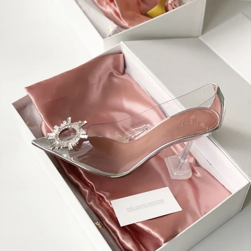 Begum Shoes Crystal Embellished Clear PVC Transluent... From Ababshoestore,  $50.26 | DHgate.Com