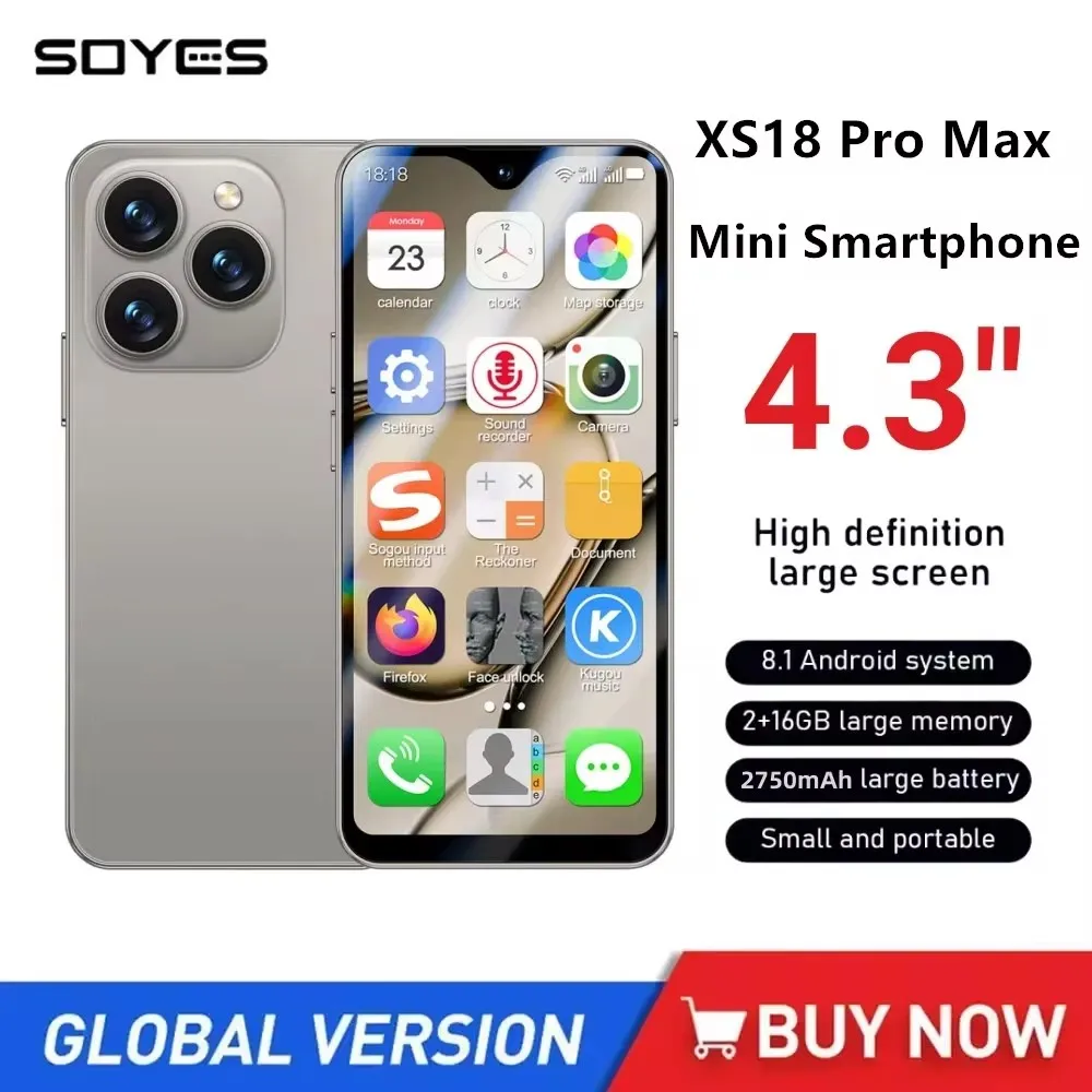 Soyes XS18 Pro Max Mini: 4.3 4G LTE Android 12 Yi TL2,521.05