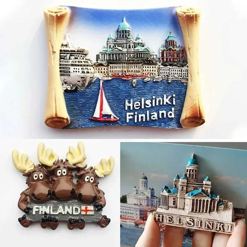 Helsinki Hoofdstad van Finland 3D Koelkast Magneet Reizen Souvenir Gift Collection, Huis & Keuken Decoratie Magnetische Sticker Helsinki Finland Koelkast Magneet