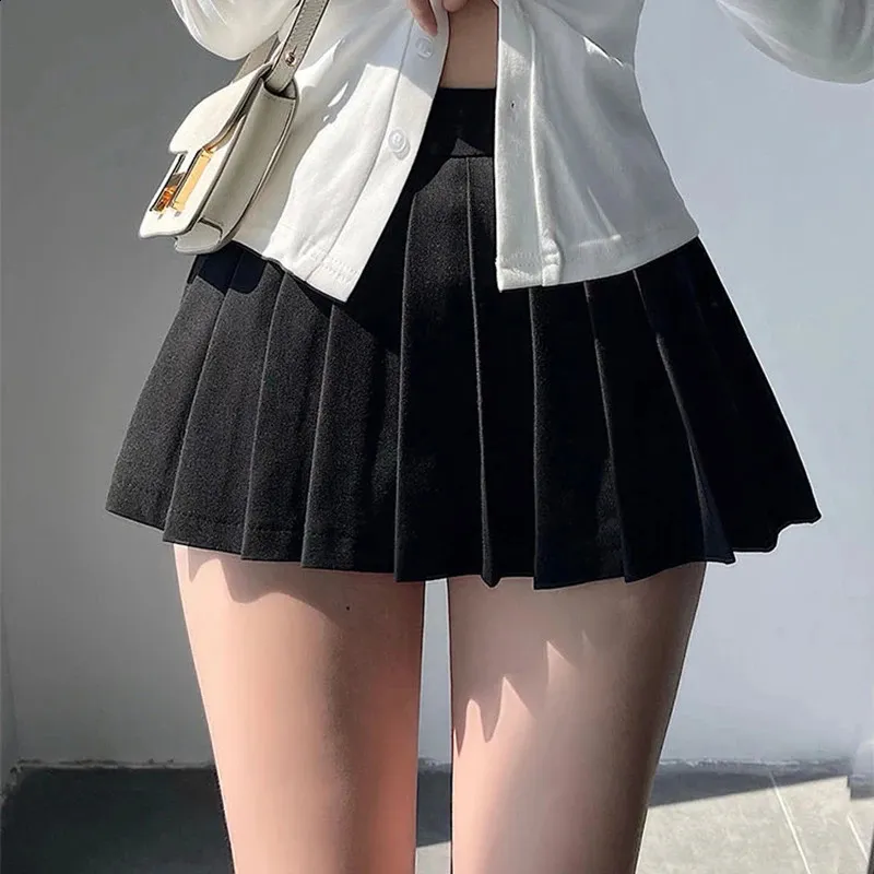 【Anyone more】Gian Pleated Mini Skirt High Waisted Irregular Pleated White Pleated Mini Skirt With