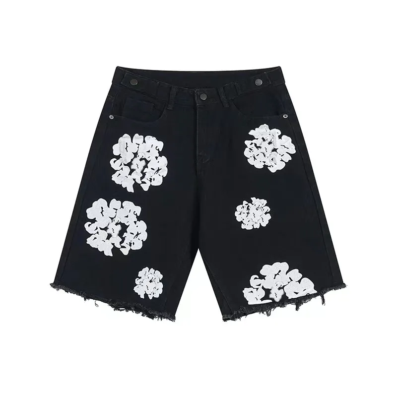 High Street Baggy Flower Jeans For Men And Women Designer High Street Baggy Flower Jeans For Men And Women Designer