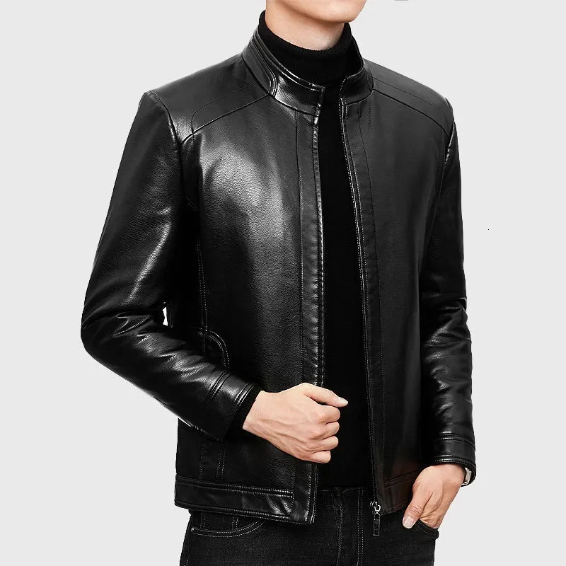Slim Fit Leather mens Black Leather jacket for Men - Fashionable Streetwear and Casual Outerwear Slim Fit Leather mens Black Leather jacket for Men - Fashionable Streetwear and Casual Outerwear