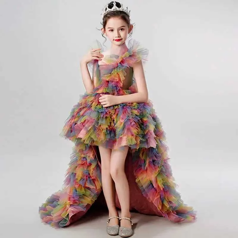 open lace back dress Rainbow Glow Tulle Dress main image 0
